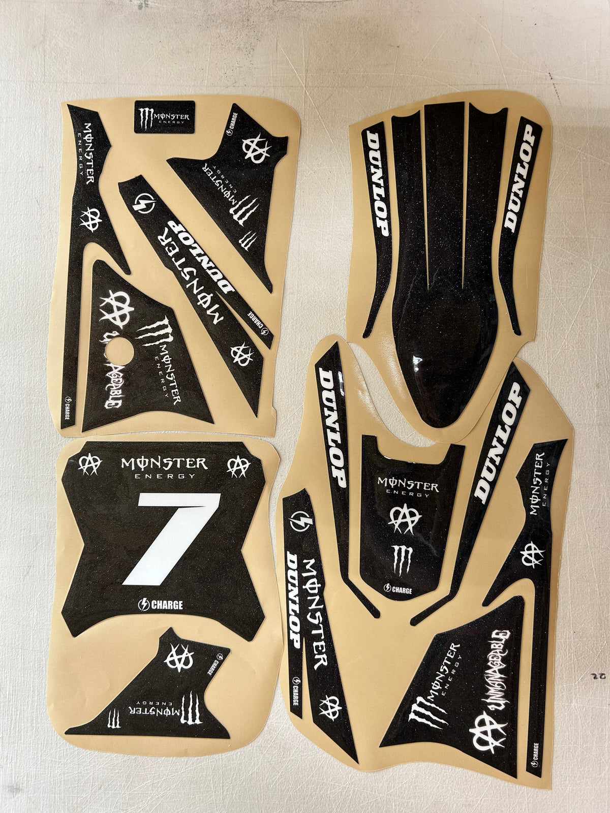 Yozma Full Graphics Kit, Original Plate (Vinyl : Gloss Laminate : Sparkle)