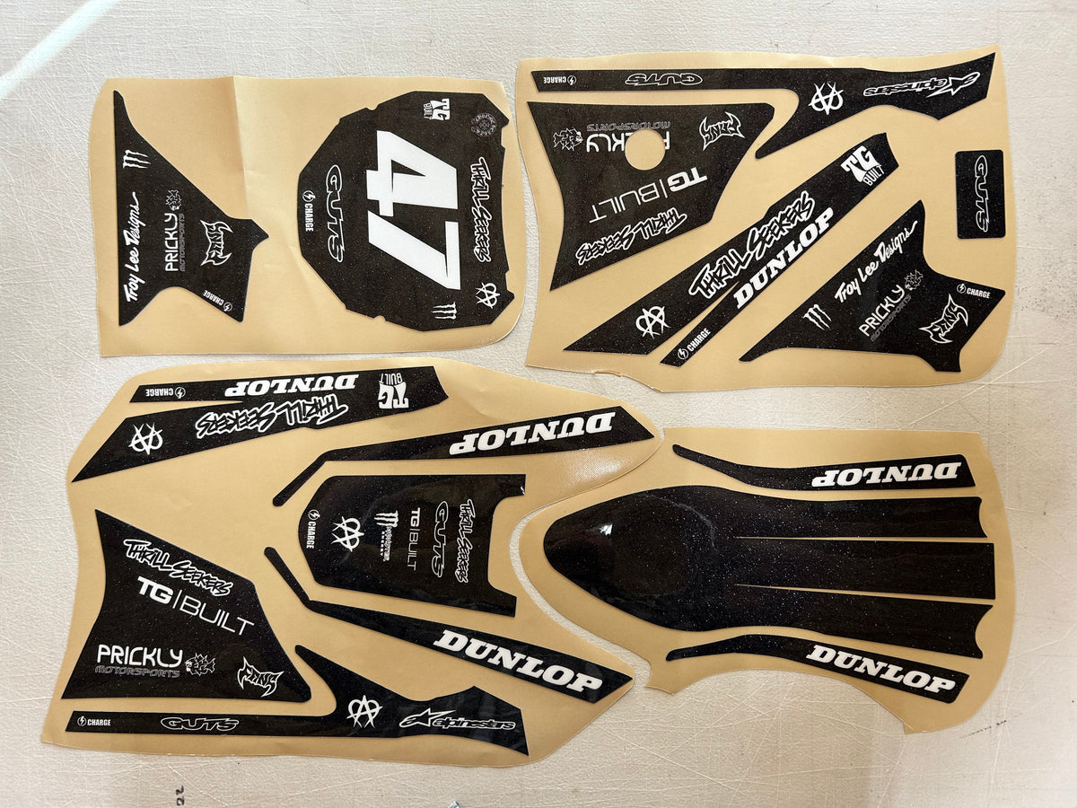 Yozma Full Graphics Kit, ODI Plate (Vinyl : Gloss, Laminate : Sparkle)