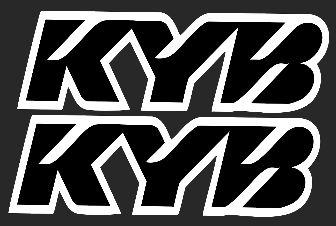 KYB fork tube decals