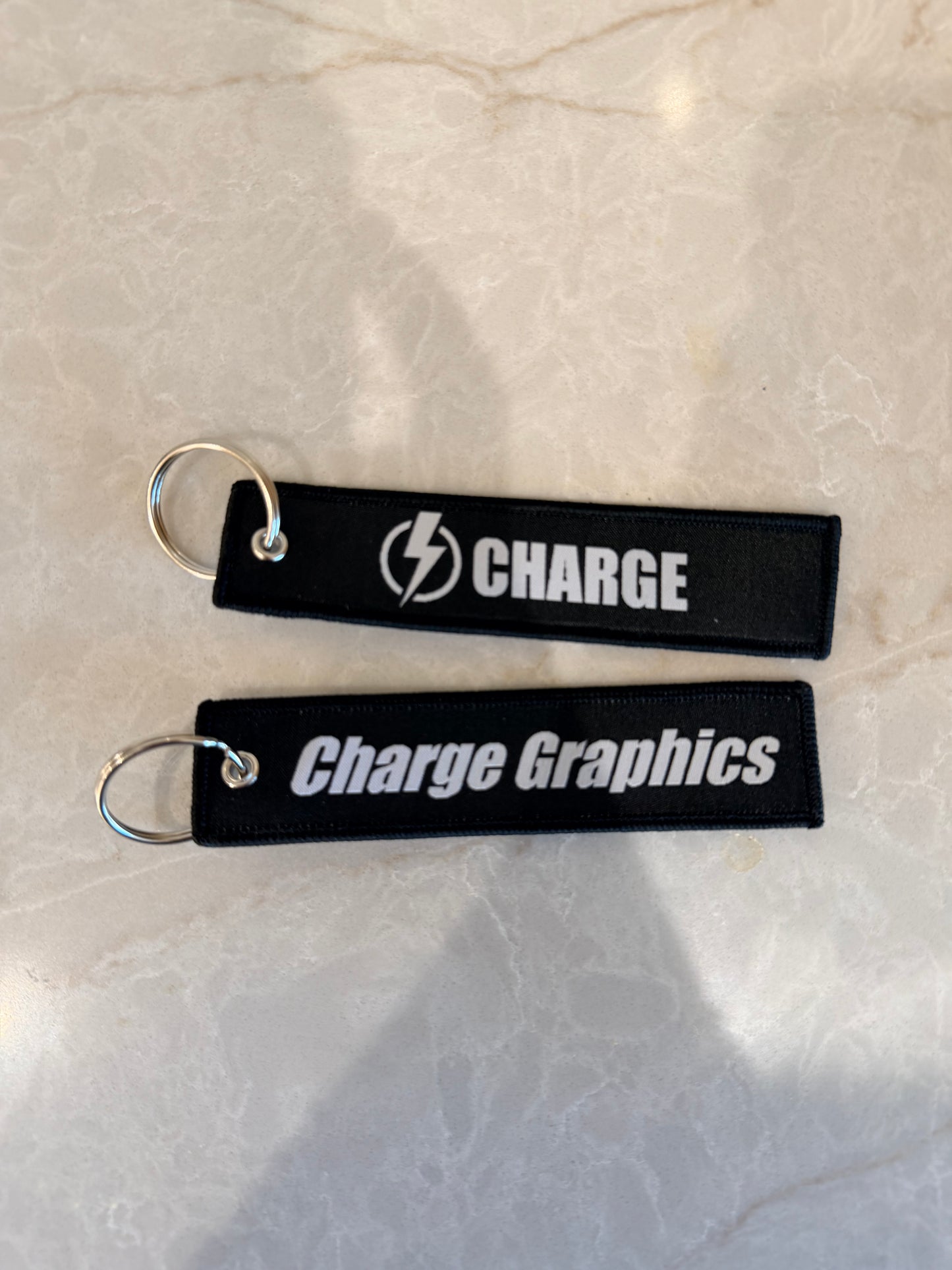 Charge Graphics Keychain