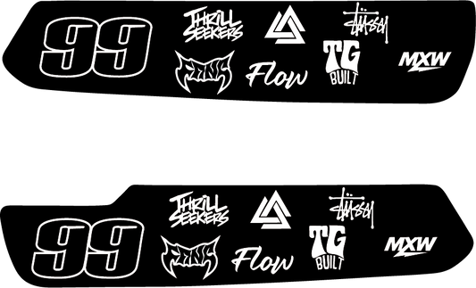 Super 73 Slim Battery Decal